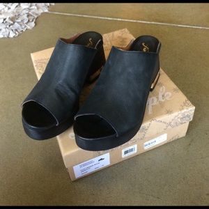 Free People Orange Moon clogs