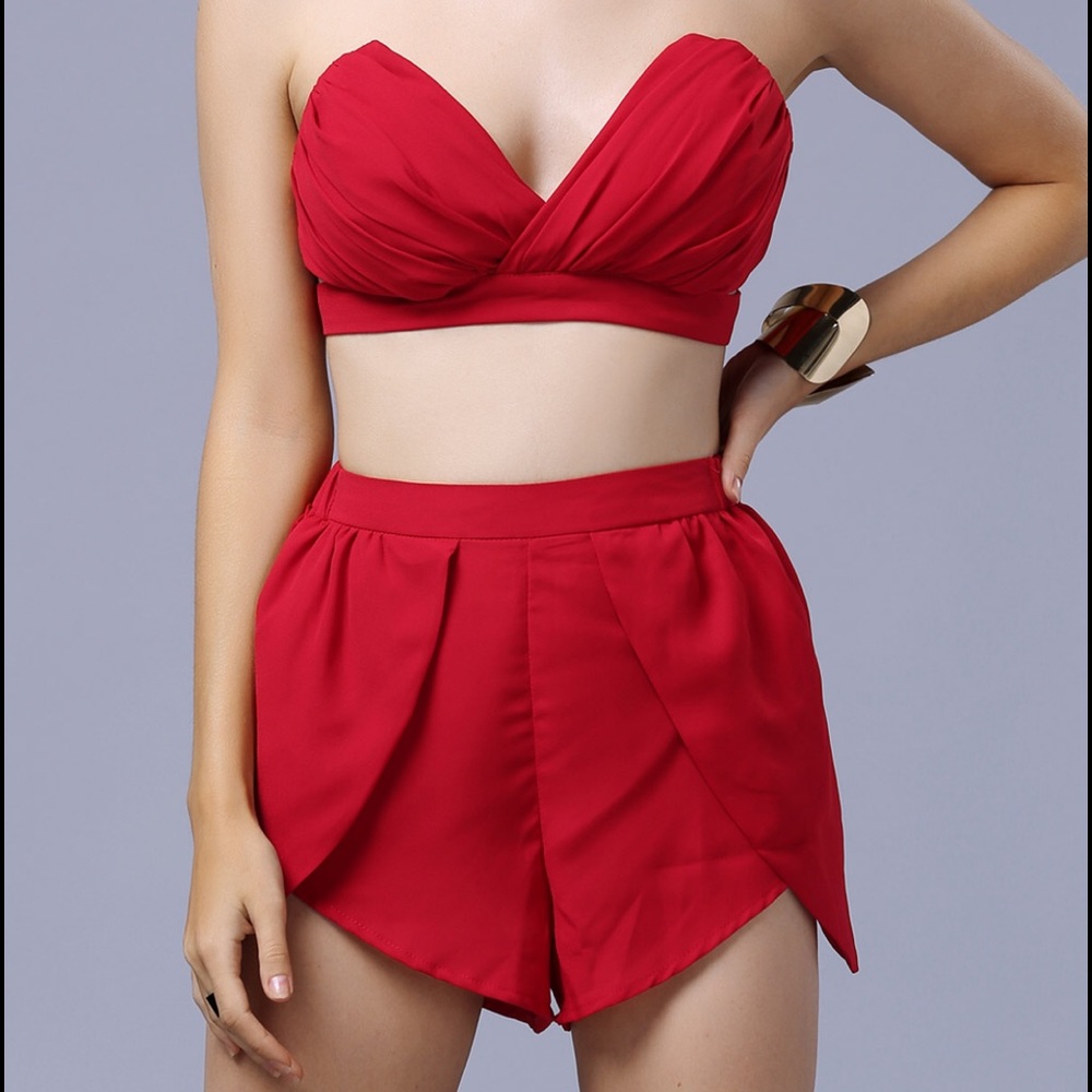 Sexy Red 2 Piece Set