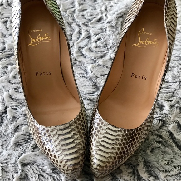 Christian Louboutin Daffodile python Ayers Naturel - Picture 2 of 3