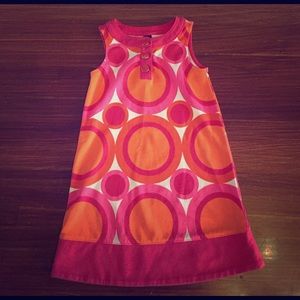 Baby Gap size 4t shift dress pink orange