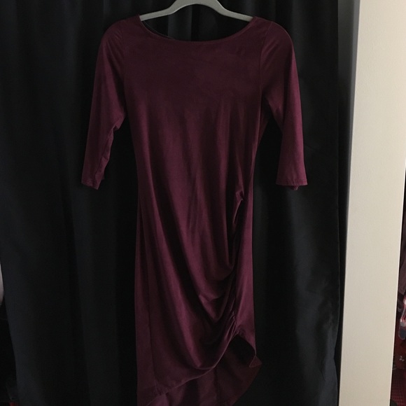 MEDIUM SUEDE WINDSOR DRESS - Picture 1 of 3