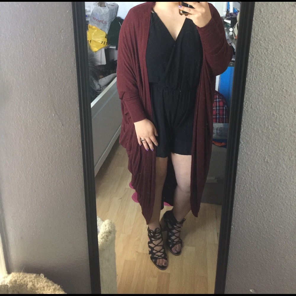 Maroon Cardigan