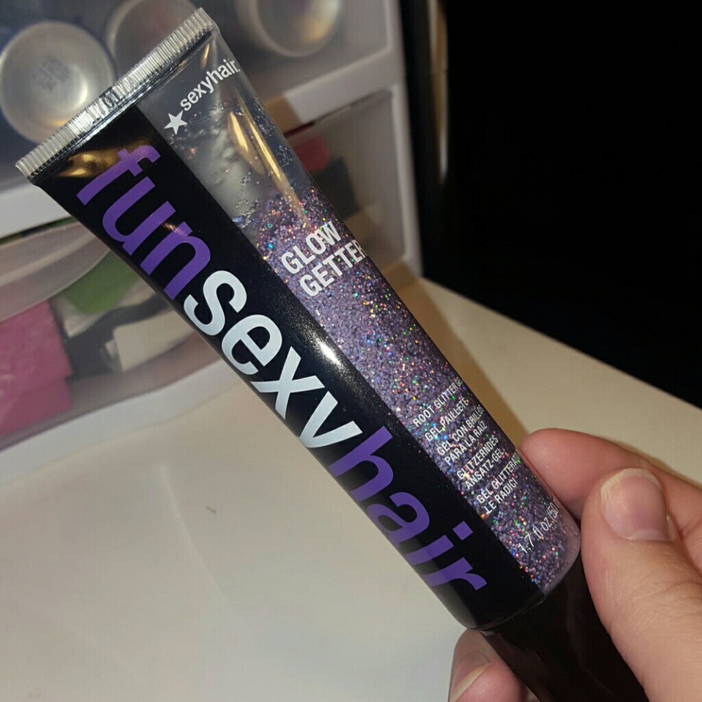SexyHair Glow Getter root glitter gel