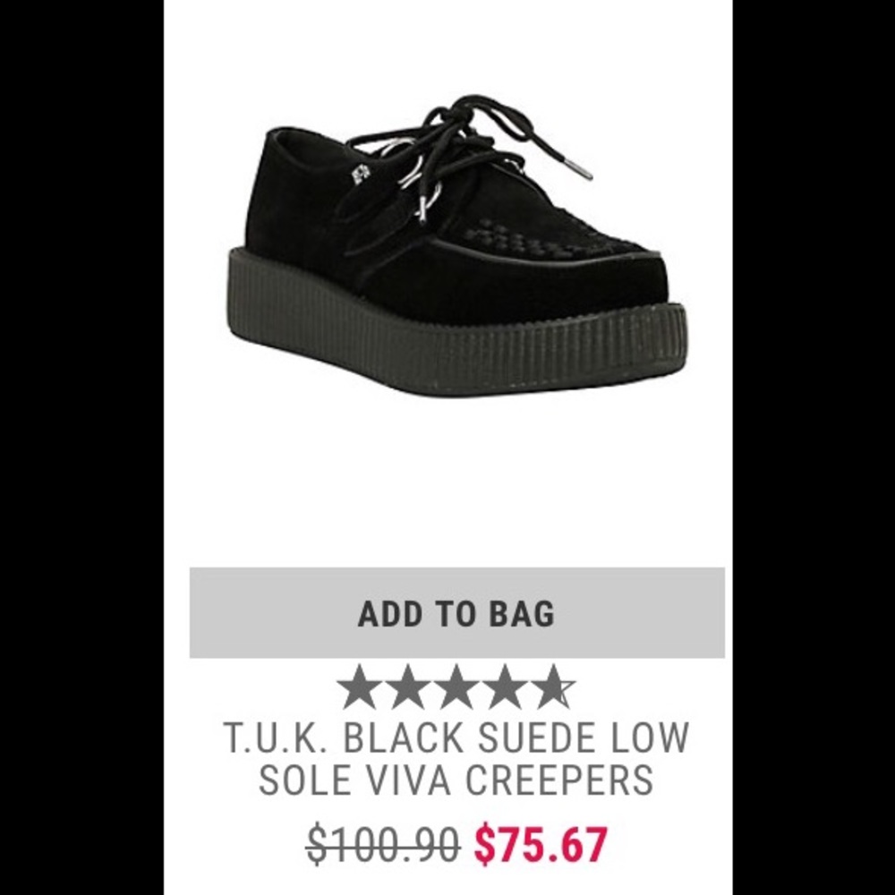 TUK BLACK VELVET PLATFORMS