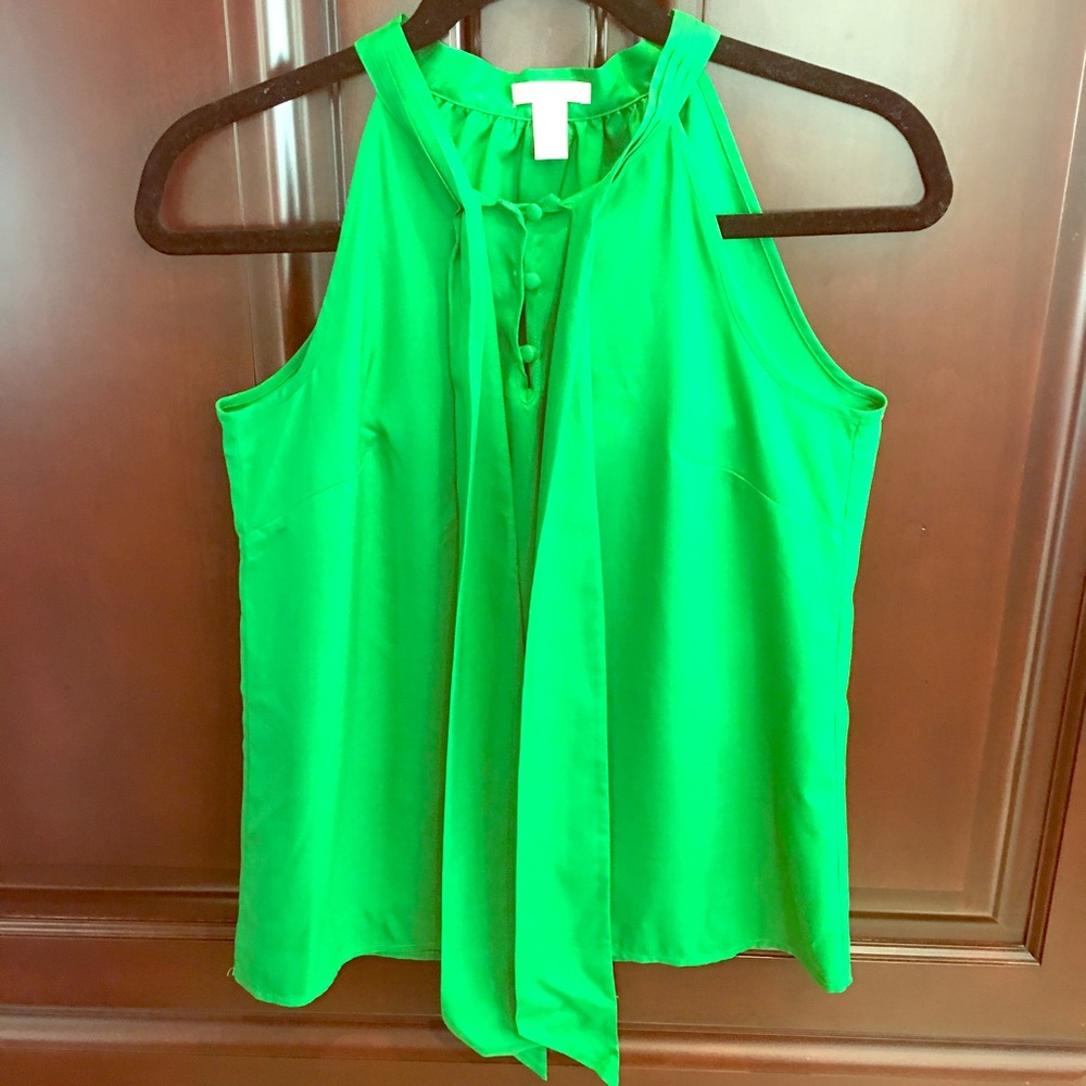 J. Crew silk sleeveless tie top