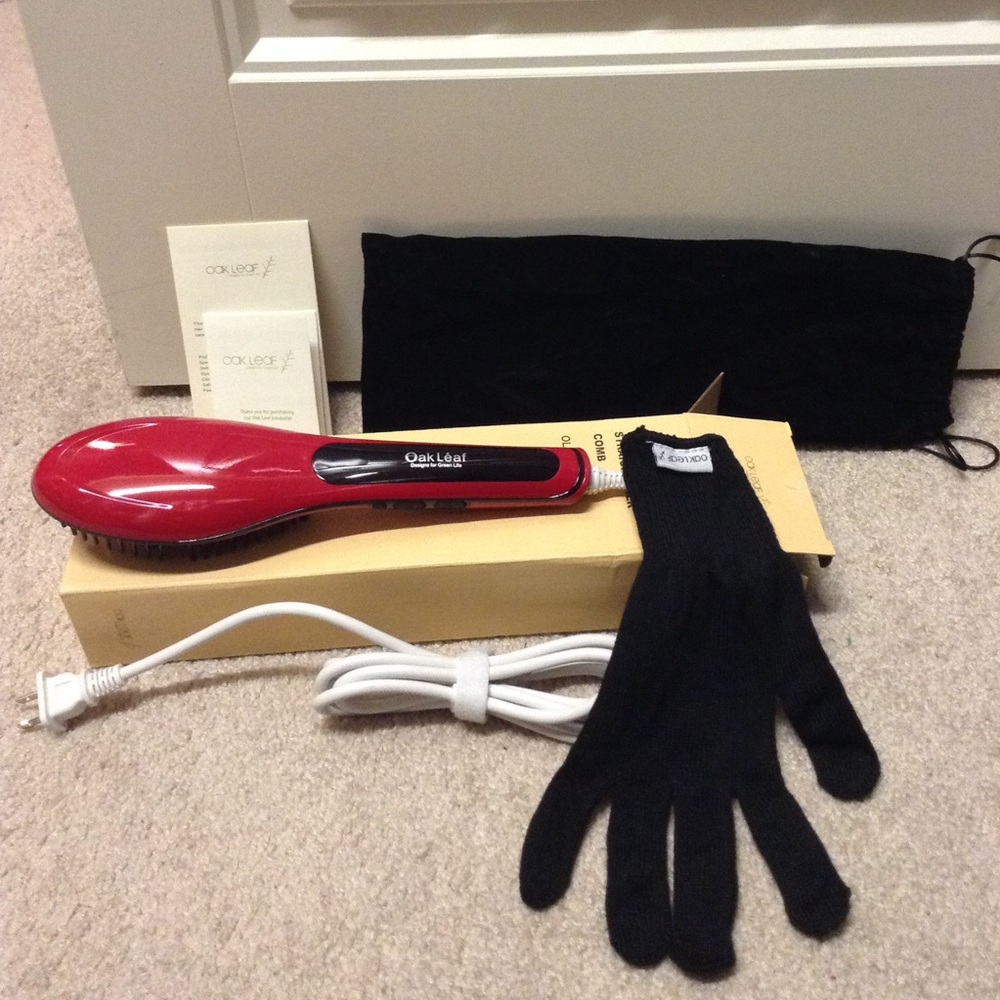 Oak Leaf Hair Straightener Comb