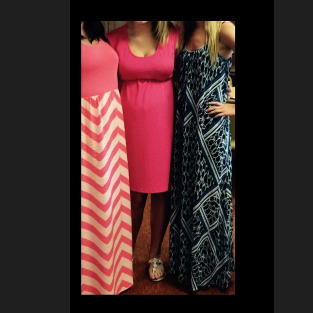 Like new blue patterned maxi!