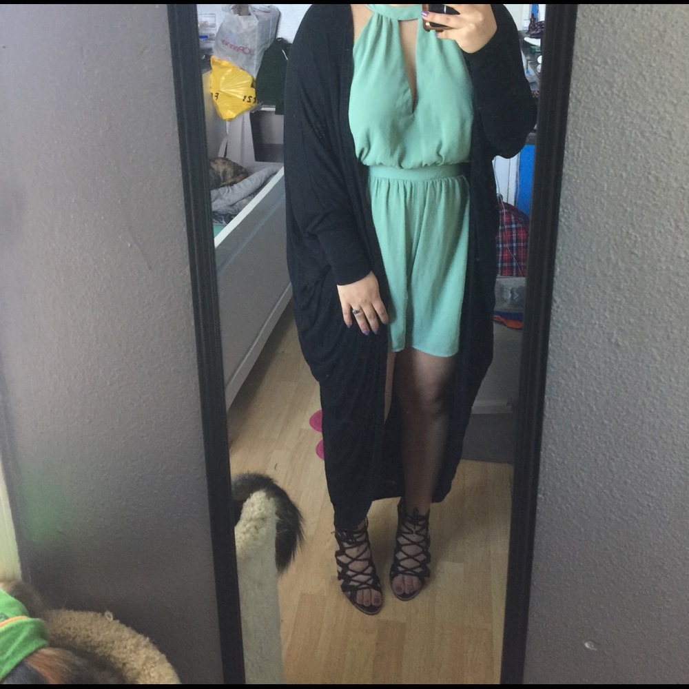 Black Loose Cardigan