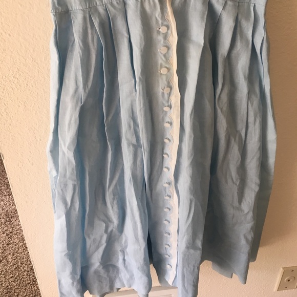 Handmade vintage 50s robins egg blue collar dress - Picture 5 of 7