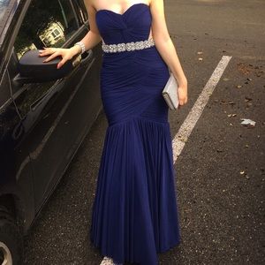 Navy Blue Prom Dress