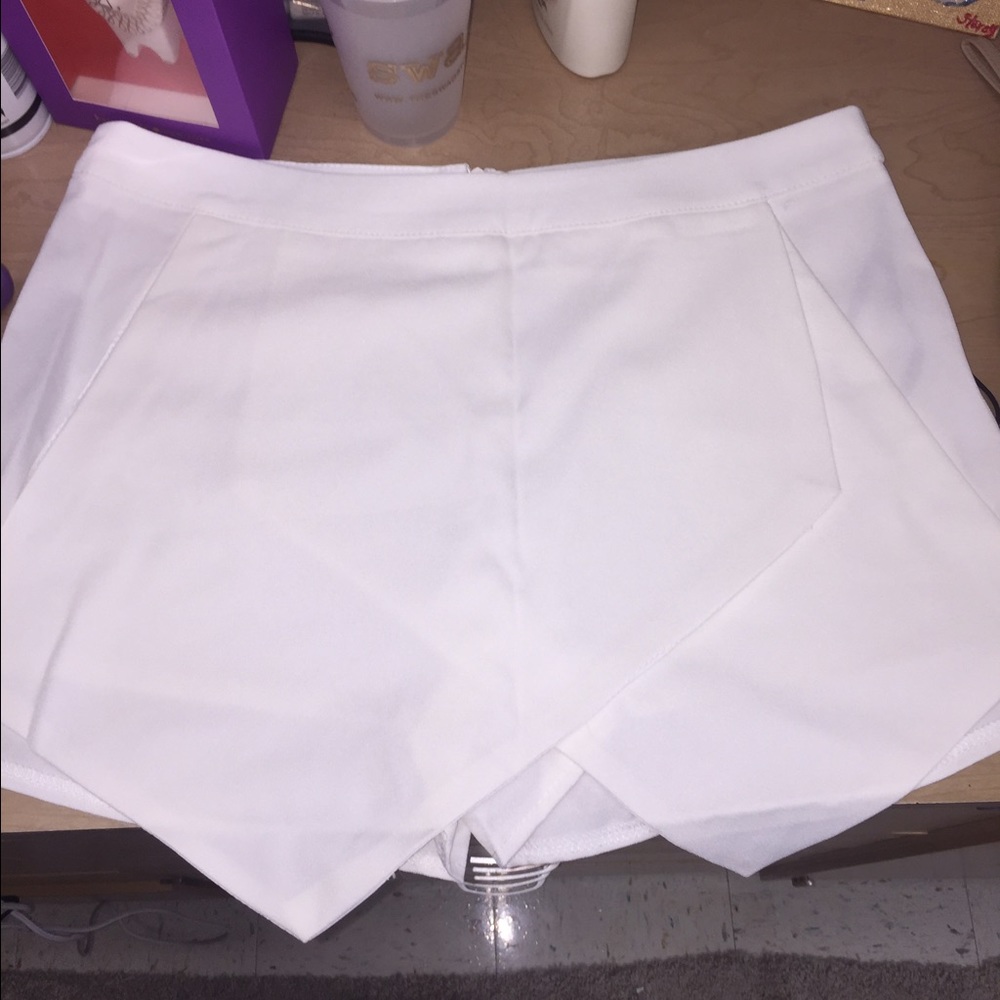 Brand New white envelope shorts!!!