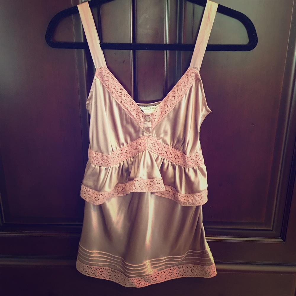 Kimchi & blue silk layered camisole