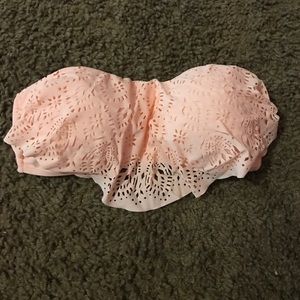 cute pink flowy bikini top