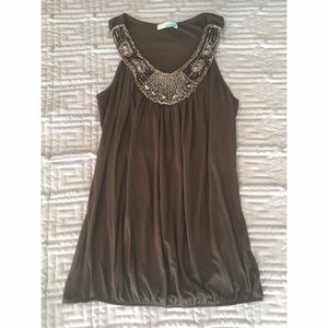 Olive Green Statement Top