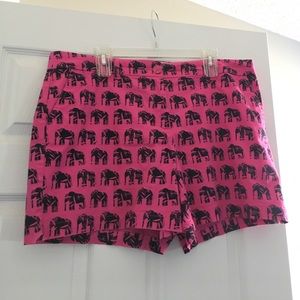 Crown & ivy pink and navy elephant shorts size16