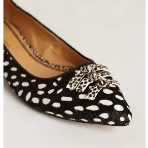 Anthropologie Pilcro Skipperdee Flats Calf Hair