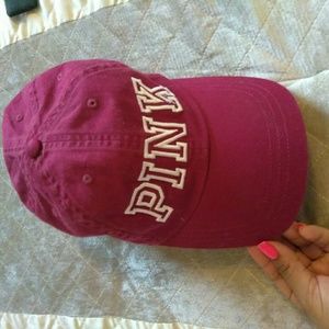 VS PINK maroon baseball cap