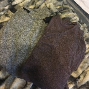 Nordstrom Sweater Set: Grey & Purple