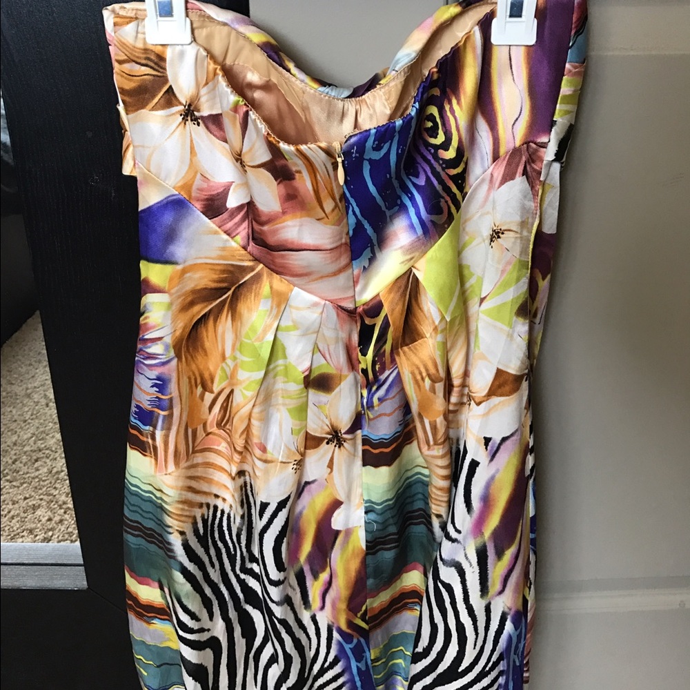 Cache silk print dress - Picture 2 of 4