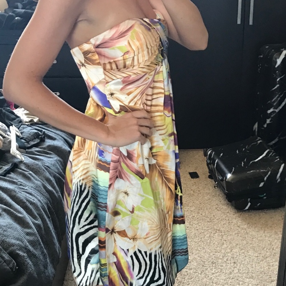 Cache silk print dress - Picture 4 of 4