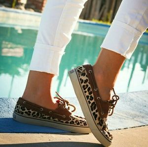 Sperry Top-sider Leopard boat shoes