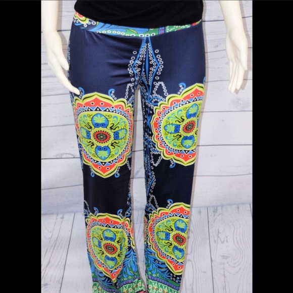 Brilliant Colored Palazzo Pants - Picture 2 of 4