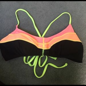 Colorful bikini top