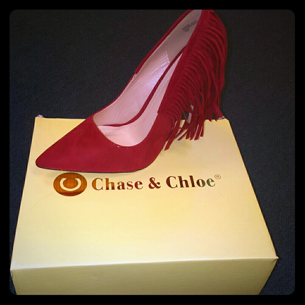 Red Chase and Chloe heels