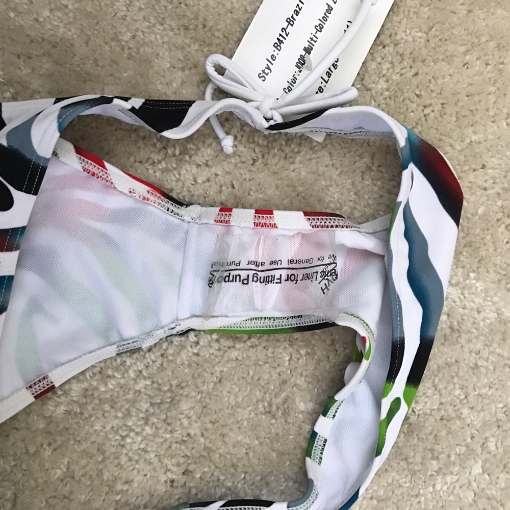 Multi Zebra Colored Bikini Bottoms NWT - Picture 3 of 4