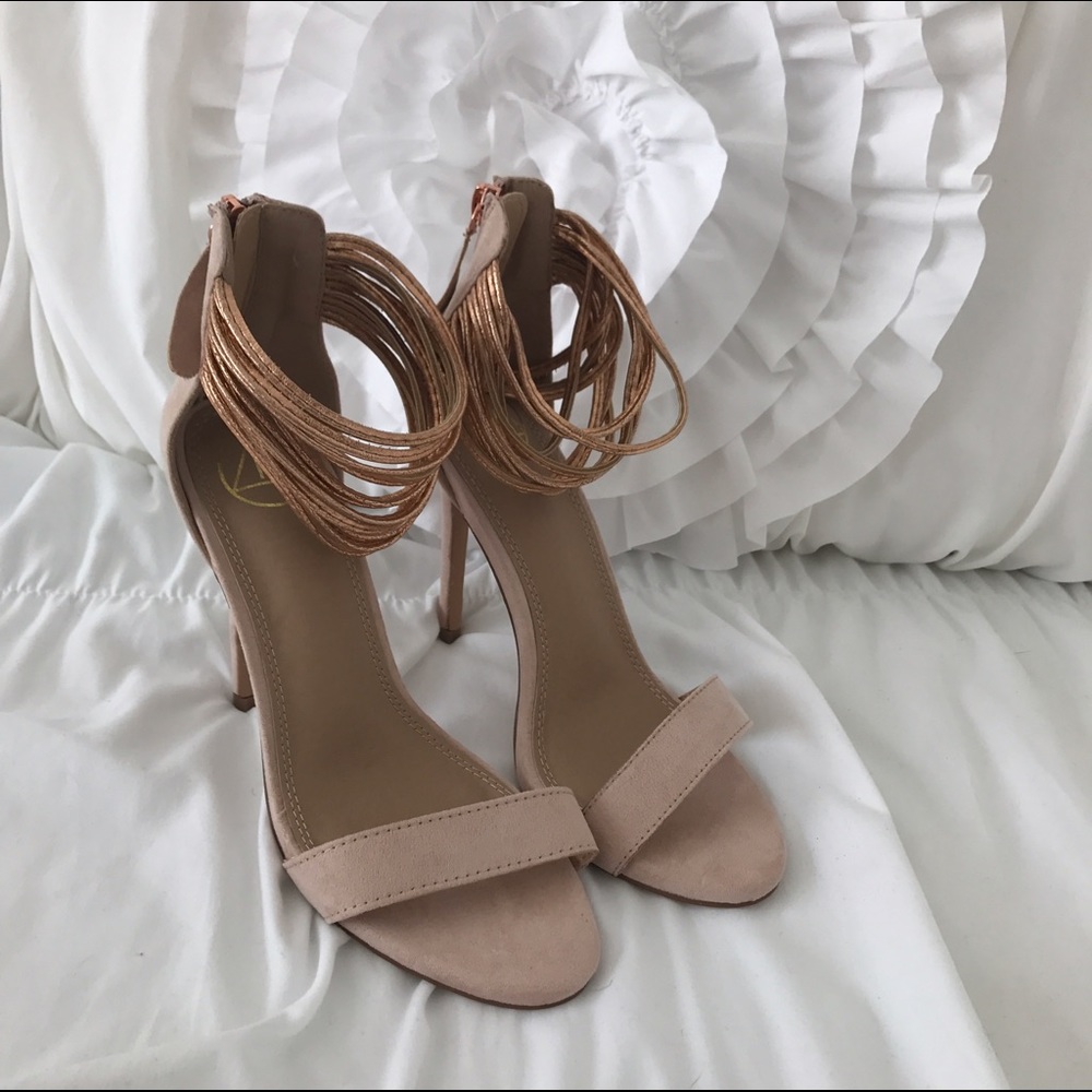 Misguided ankle strap heels