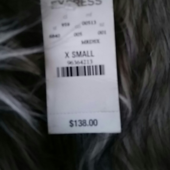 Express xs faux fur jacket - Picture 2 of 3