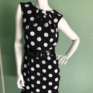 Black and White Polka Dot Dress