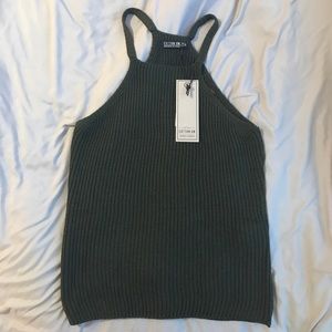 BRAND NEW NEVER WORN** Olive Knit Tank