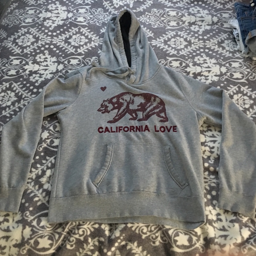 California Love grey hoodie