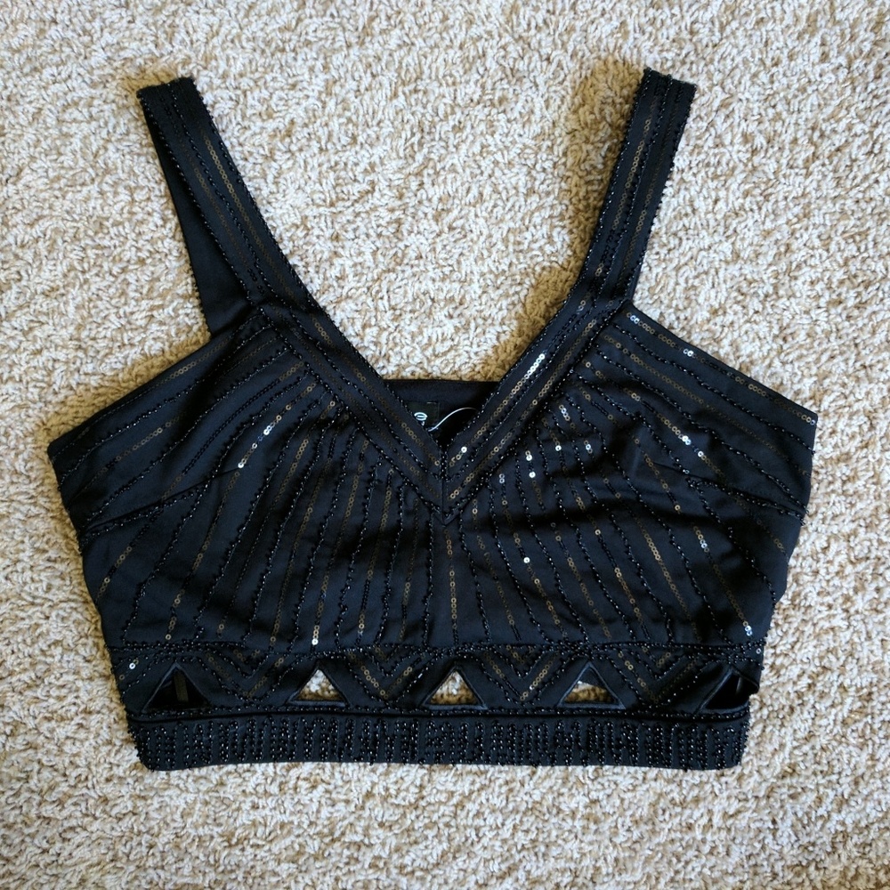 Bebe "Beaded Waist Tank"