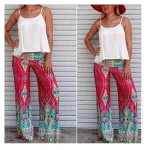 Hot Pink Palazzo Pants