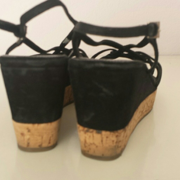 OFFERS** Strappy PRADA Cork Wedges - Picture 3 of 4