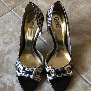 Leopard Print Carlos Santana shoes