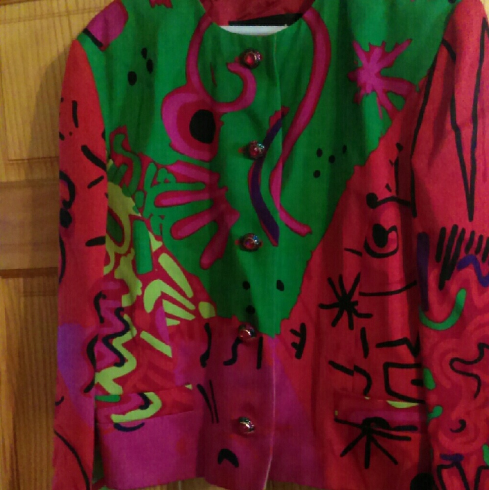multi color vintage blazer
