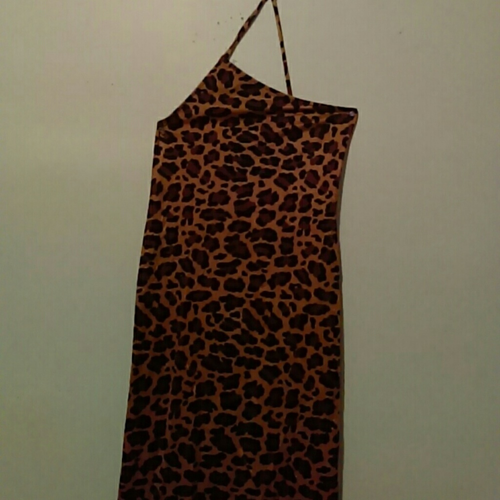 Ladies Animal Print Spandex Dress