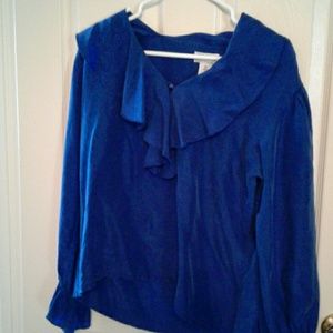 "Express" Silk button down blouse