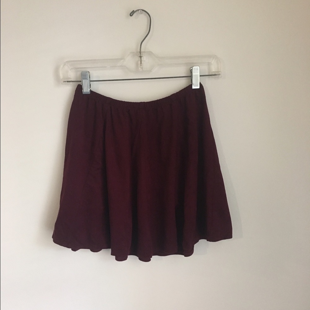 Faux Suede Mini Skirt