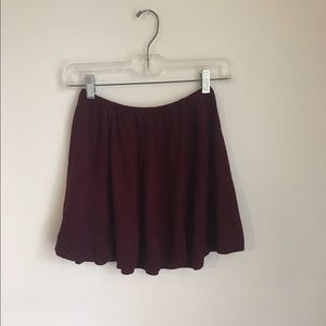 Faux Suede Mini Skirt