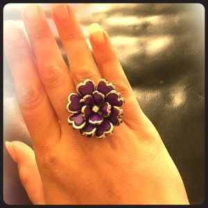 ‼️‼️50% OFF 🐼 | purple flower ring