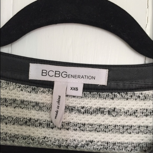 BCBG Black and White Striped Shirt - Picture 3 of 3