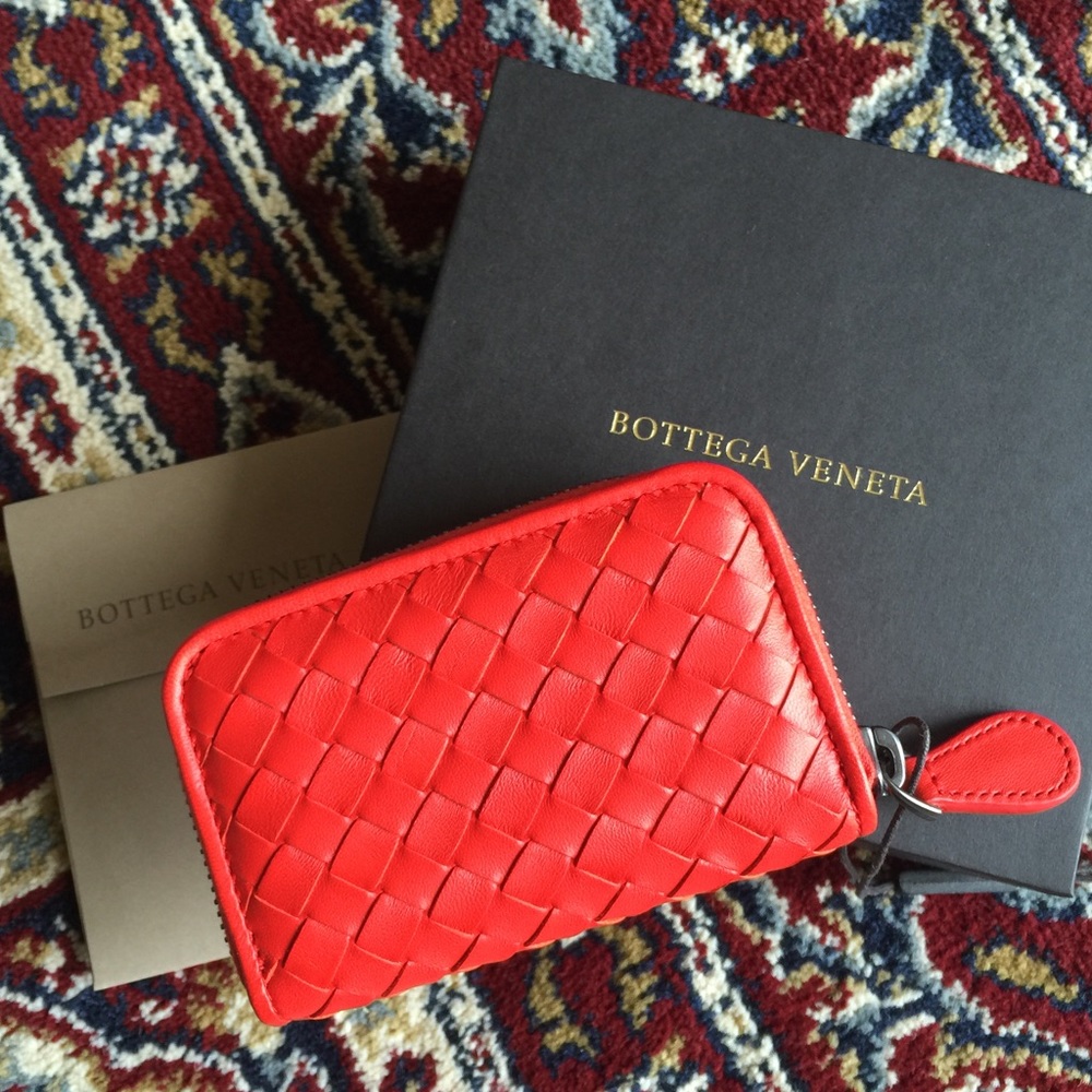Bottega Veneta Red Coin Purse