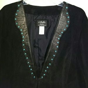 Vintage Arella Leather Blazer NWOT