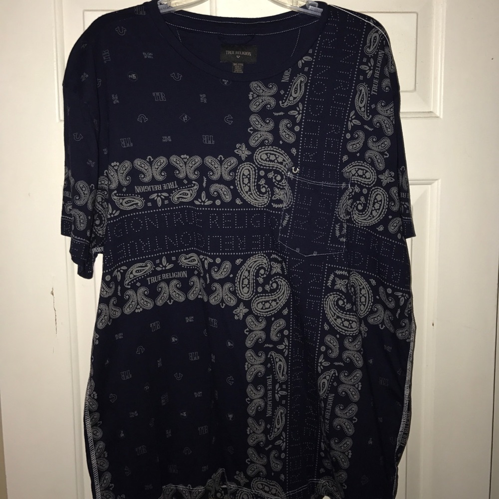 TRUE RELIGION PAISLEY T-SHIRT