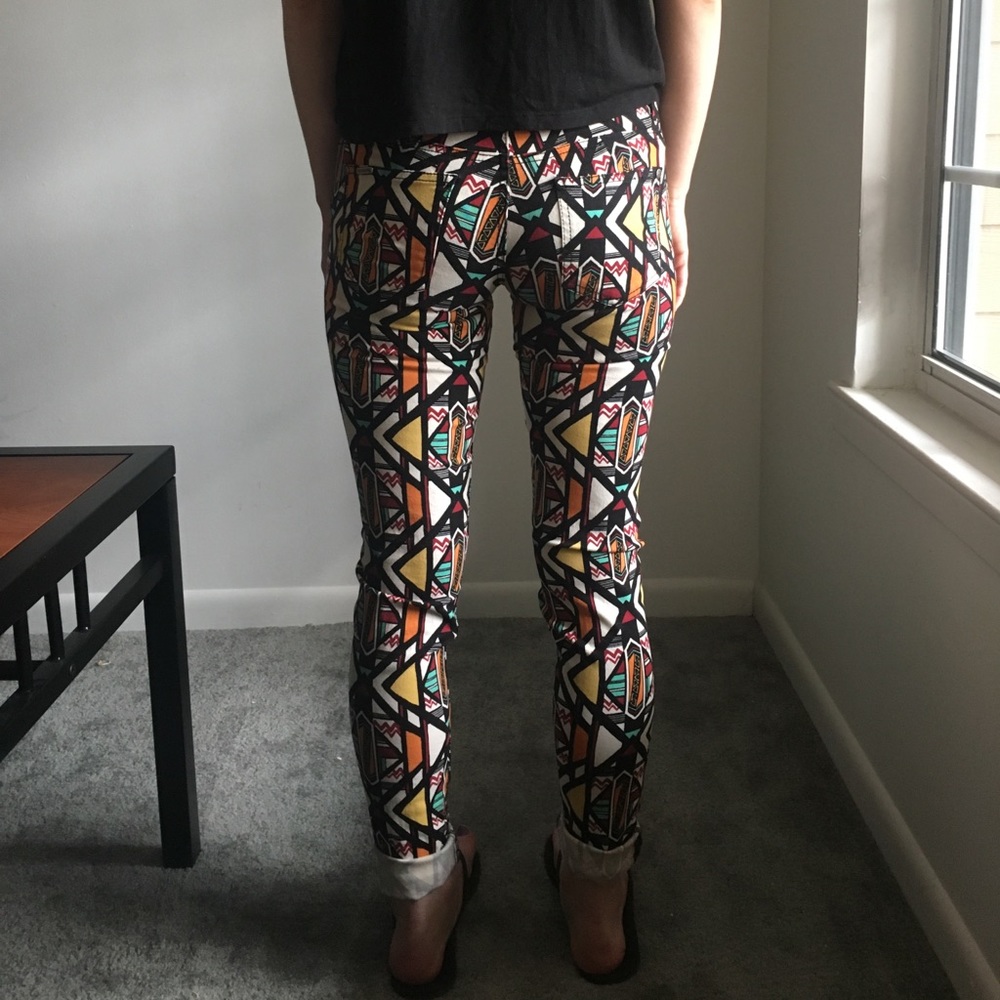 Patterned Skinny Jeans