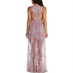 Windsor Mauve Lace Dress (NWT)